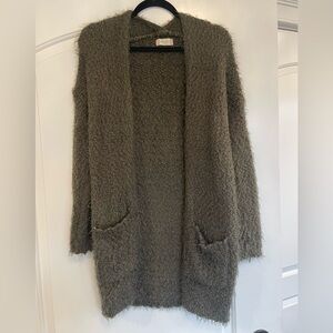Women’s Altar’d State Olive Green Long Cardigan Size S